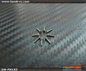 Hawk Creation M1x5mm Pan Head Stainless Steel Screws (10pcs)